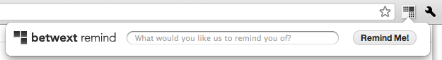 Remind Chrome extension screenshot