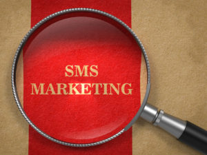 SMS Marketing through Magnifying Glass.