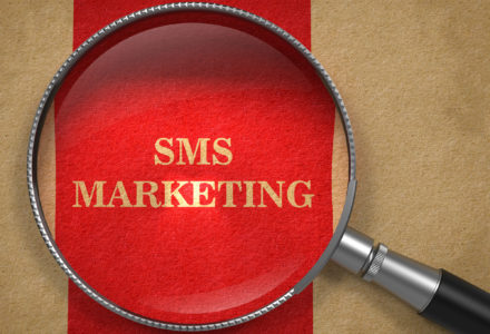 SMS Marketing through Magnifying Glass.