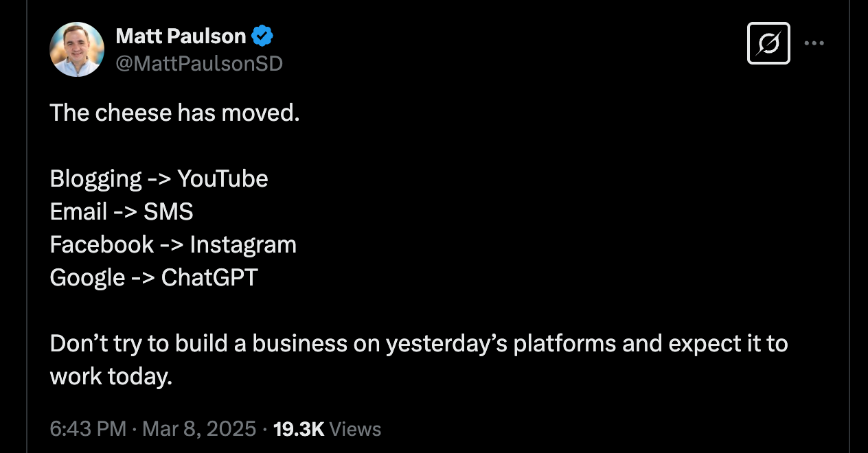 Matt Paulson Tweet Placeholder